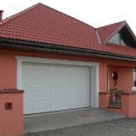 Секционные ворота Кружик с филёнкой