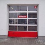 Панорамные секционные ворота Кружик